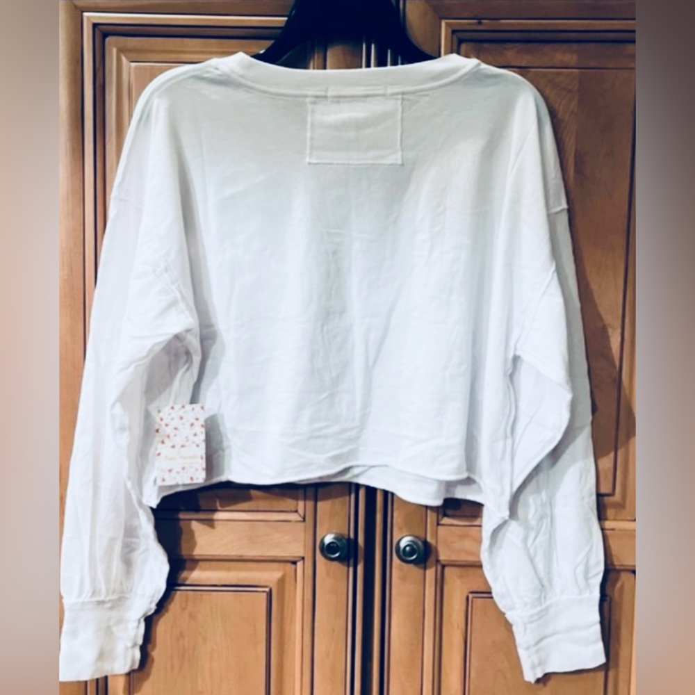 NWT Free People Austin Crop Long Sleeve Tee - Picture 8 of 11